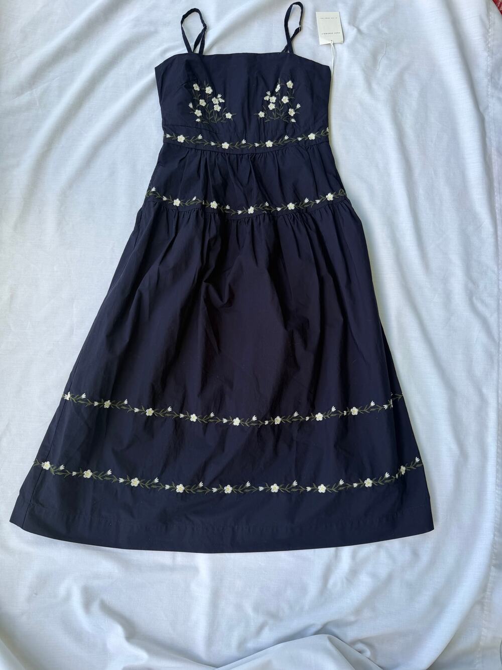 Cottagecore Boho Prairie Western NWT Free Assembly 100%Cotton Sundress Size XS